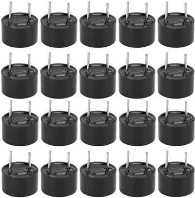 Set van 20 Actieve Piezo Buzzers voor Alarmsystemen - Geluidsalarm Sensoren voor Signalen, 9 x 6 mm en 9 x 5,5 mm