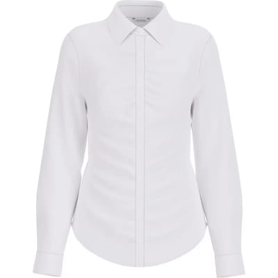 Vrouwelijke geplooide popeline blouse Guess Emily