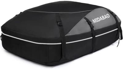 Daktas Auto - Bagagebox Dak - Extra Laadruimte - Volledig Waterdicht - 20 Kubieke Voet - Zwart