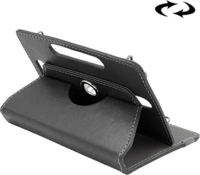 Let op type!! Asus ZenPad 10  Huawei MediaPad M2 10  Cube iWork10 Universeel horizontaal 360 graden draaibaar Crazy Horse structuur PU leren ENKAY Flip Hoesje met houder voor 10 inch tablet (zwart)