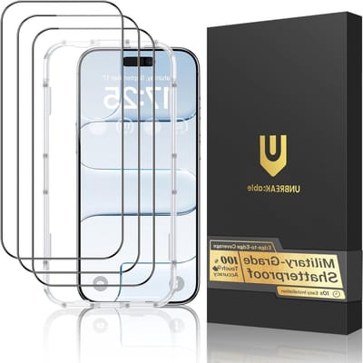 Tempered Glass Screen Protector voor iPhone Air - 3 Pack, 9H Hardheid, Schokbestendig, 99.99% HD Helderheid, Eenvoudige Installatie, Case Vriendelijk, Bubbles Vrij - 6.3 Inch