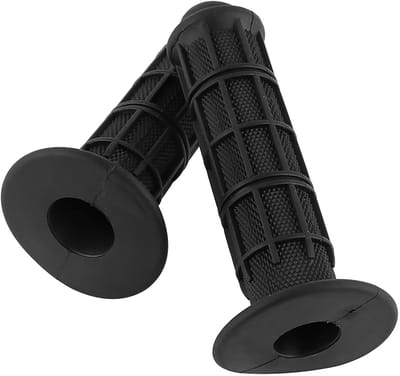 Allecto - Rubber Handvatten voor Motoren - Universele Motoraccessoires - Geschikt voor 22mm (7/8") - Zwart - Duurzaam en Sterk - Motoronderdelen - ...