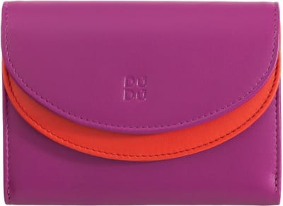DuDu Galapagos Portemonnee RFID-bescherming Leder 13 cm - Dames - Horizontaal - fuchsia