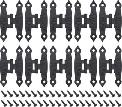 Dailygoods- Scharnieren Antiek Zwart - 10Pcs Kleine Scharnieren