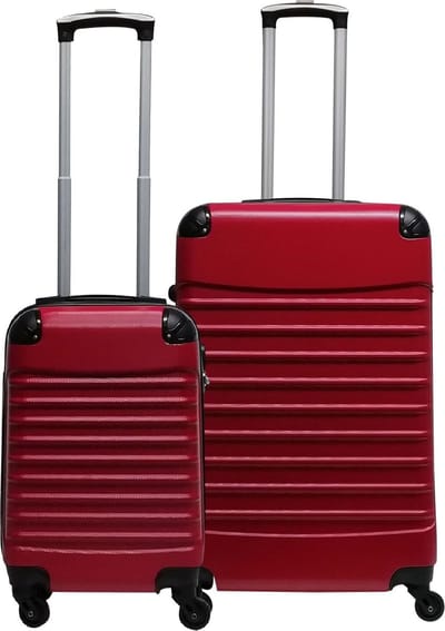 Quadrant - 2 delige ABS Kofferset - Rood