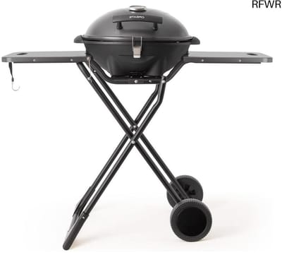 RFWR® Compacte 2-in-1 elektrische grill met afneembare behuizing, temperatuurregeling en antiaanbaklaag