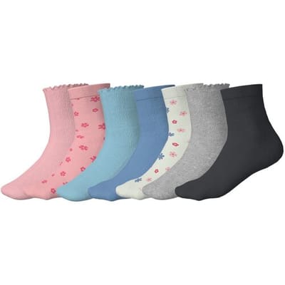 ESMARA KIDS 7 Paar kinder sokken (roze/blauw, 31/34)