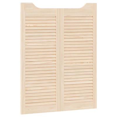 vidaXL - Schuifdeuren - 2 - st - 100 - x - 40 - cm - Massief - grenenhout - Naturel