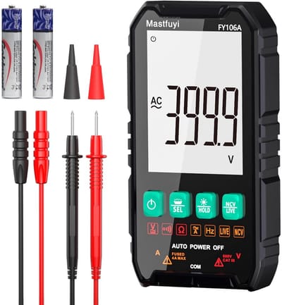 Compacte Digitale Multimeter met NCV en Auto-Range - Nauwkeurige Stroom en Spanning Tester
