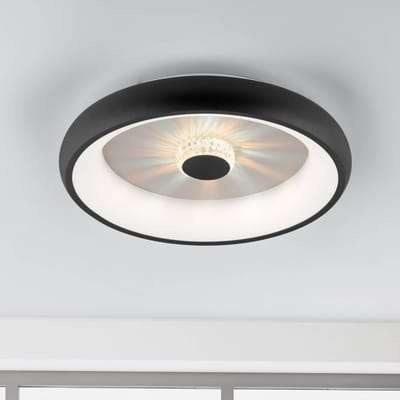 Vertigo Plafondlamp LED CCT 3100lm zwart d:45cm dimbaar - Modern - Leuchten Direkt