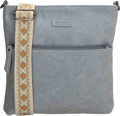 Beagles Malaga Crossbody Schoudertas met Trendy Schouderband - Lichtblauw