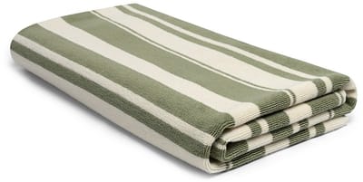 Yumeko hamamdoek sage green stripe 100x180 - 1 st. - Biologisch & ecologisch