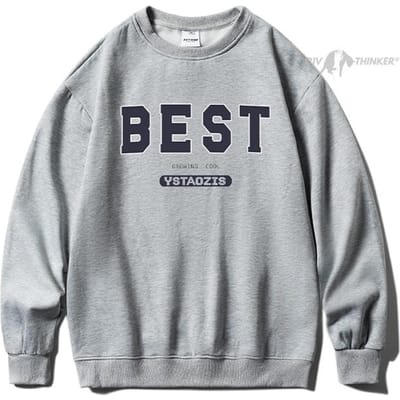 Privathinker Lente Herfst Letter Hoodies Voor Mannen Oversized Sweatshirts Koreaanse Mannenkleding Casual Unisex Pullovers Dik 3XL 3XL blauw