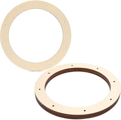 Krans Frames - Ambachtelijk Benodigdheden - DIY Decoratie Maken - Duurzaam Nylon Materiaal - 29 cm Diameter - Natuurlijk