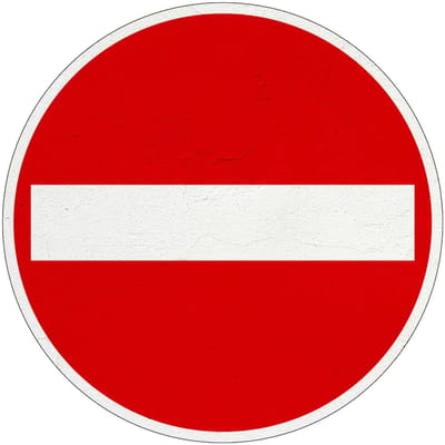 Verboden in te rijden bord - C2 | Sign Again materiaal | 50 cm