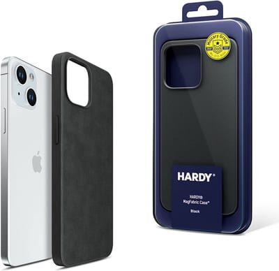 3mk HARDY MagFabric Zwarte Telefoonhoes voor Apple iPhone 15