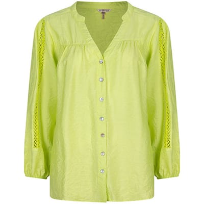 Esqualo blouse SP24-15015 - Lime