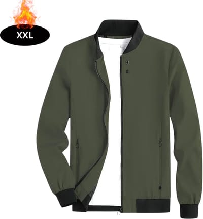 Livano Windjas Heren - Parka - Lente & Herfst - Jas - Volwassen - Windjack - Windbreaker - Outdoor - Olijfgroen - XXL