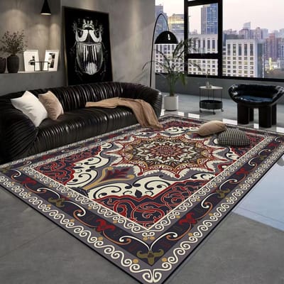 Luxe Groot Woonkamer Tapijt in Perzische Stijl Wasbaar Kamerdecoratie Huis Vloermatten Lounge Zachte Kleden Antislip Slaapkamer Bedzijde Tapijt 180*280cm