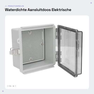 Dailygoods - Waterdichte Aansluitdoos - Elektrische Buitenbox - Slagvast en Veilig - 16x16 cm - IP67 Geclassificeerd - Voor Buiten - ABS Kunststof