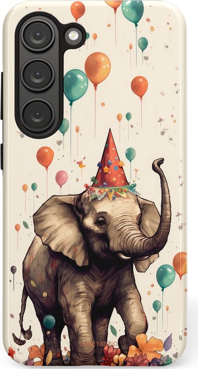 Casetastic Hoesje Geschikt voor Samsung S23 - Stijlvolle Beschermende Duo-layer Case - Ballonparade