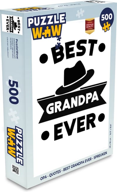Puzzel Opa - Quotes - Best grandpa ever - Spreuken - Legpuzzel - Puzzel 500 stukjes
