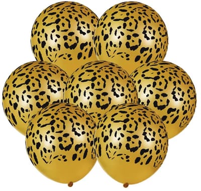 Ballonnen - Ballon - Leopard ballonnen - 10stuks - Partyballon - Feestdecoratie - 10 ballonnen - Jungle thema - Geel