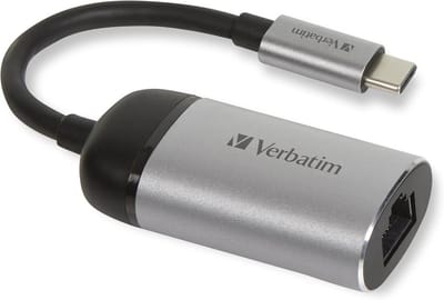 USB-C naar Ethernet Adapter - Netwerkadapter Kabel - Stabiel Internet - Gigabit Snelheid - 10cm Kabel - Grijs