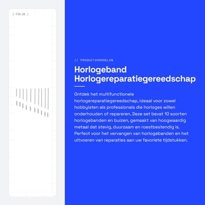 Dailygoods- Horlogeband Vervanging - Horlogeband Inkorter - Horloges voor Mannen - Horlogeaccessoires - Horlogegereedschap - Hoogwaardig Metaalmateriaal