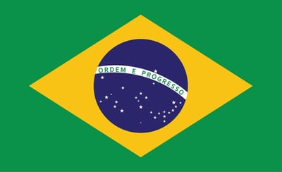 Flag Brasil Photo Wallcovering