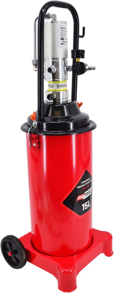 Awtools AW10405 - Pneumatische Vetspuit - 15L - Ergonomische Pistool - Mobiele Constructie