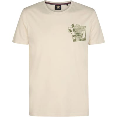 Petrol Industries - T-shirt - Heren - XL - Gebroken wit - Katoen - M-1060-TSR604