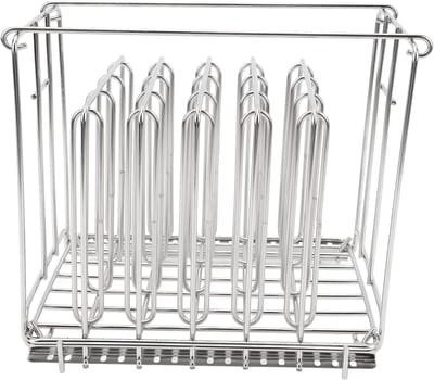 Slowcookerrek Roestvrij Staal - Vacuüm Koken Houder - Grote Gezinnen - Opvouwbaar Brede Dwarsbalk - 22x19x5cm