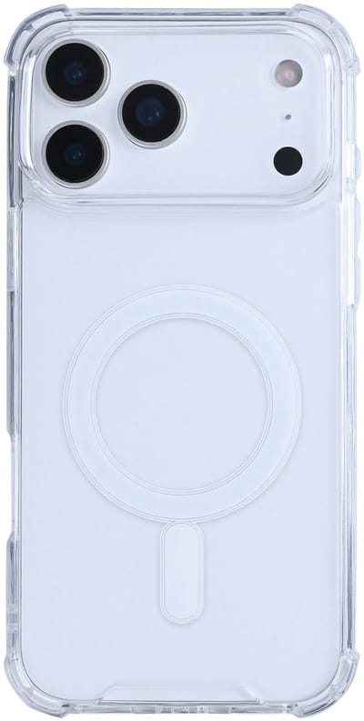 Rixus Anti-Burst Case With MagSafe For Apple iPhone 17 Pro Transparent