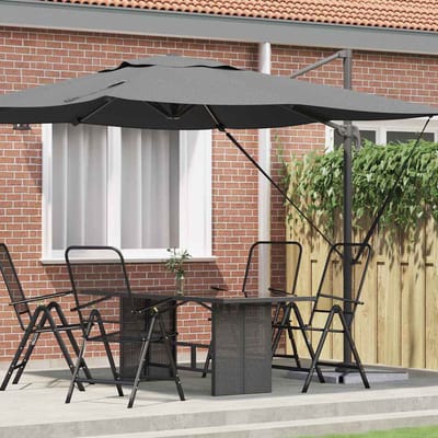 vidaXL - Roma - Parasol - Antraciet - 286 - x - 284 - x - 265 - cm