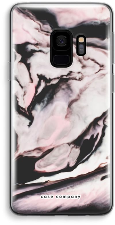 Case Company® - Hoesje geschikt voor Samsung Galaxy S9 hoesje - Roze stroom - Soft Cover Telefoonhoesje - Bescherming aan alle Kanten en Schermrand