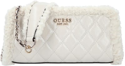 GUESS schoudertas Cristi Top Zip Crossbody Bag Bone crème