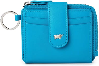Braun Büffel Joy Creditcardhouder RFID-bescherming Leder 11 cm - 7 Sleuven - indigo blue