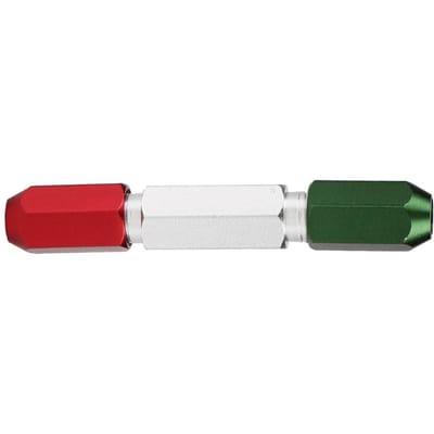 Dubbelzijdig Aluminiumlegering Pin Gage Handvat Go No Go Gage Handvat (12 mm) white