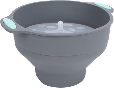 Magnetron Popcorn Maker - Opvouwbare Kom - Snacks Maken - Gelijkmatige Verwarming - 3-4 Porties - Zwart