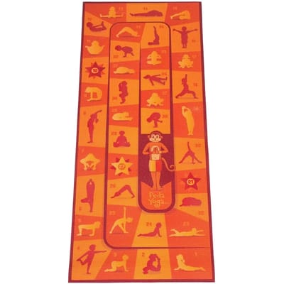 Peda Yoga Kinder Mat met oefeningen - Yogamat kinderen - Kinder Yogamat