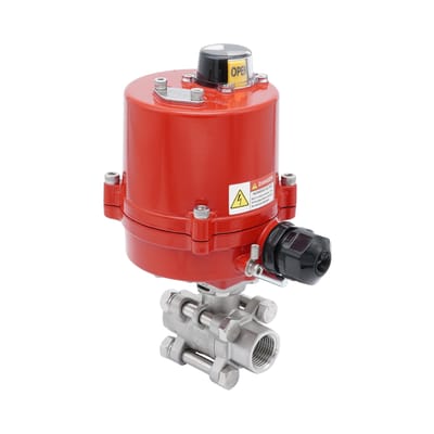 Rp 3/4'' 2-Weg RVS Elektrische Kogelkraan 12 V AC/DC