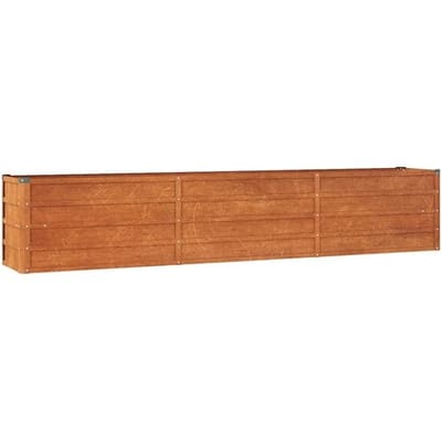 vidaXL - Plantenbak - verhoogd - 240x40x45 - cm - cortenstaal - roestig