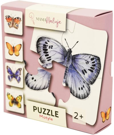 4-delige puzzel Vlinders - 4-delige puzzel