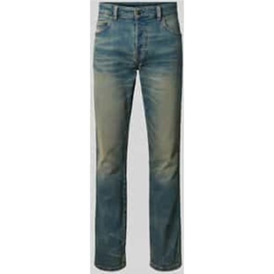 Low waist slim fit jeans met labelpatch