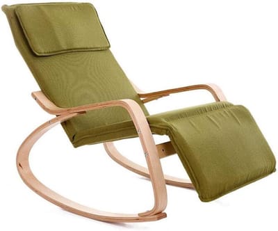 Tuin Schommelstoel - Balkon Lounge Stoel - Ontspannen Buiten - Verstelbare Poot Posities - 120 x 66 x 87 cm