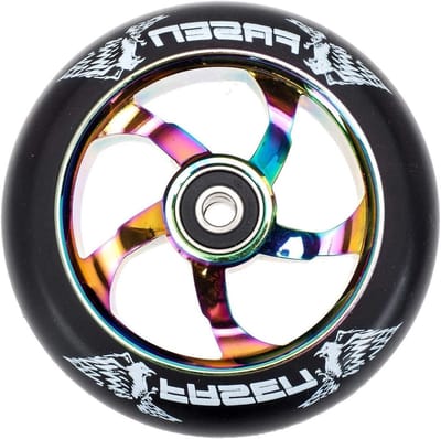 Step Scooter Wiel - Reservewiel - Stunt Rijden - Met Lagers - 110mm - Regenboog Neochrome
