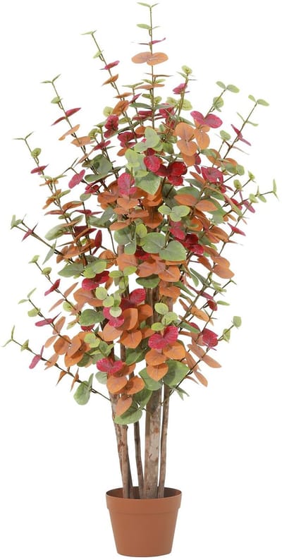 Florafy Kunstplant Eucalyptus Multicolor 120cm - Kunstplanten voor binnen - Onderhoudsvrij