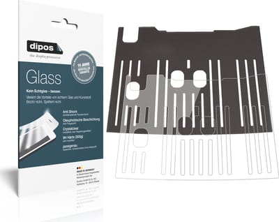 dipos I 2x Pantserfolie helder geschikt voor DeLonghi Dinamica ECAM 350.35.SB Tropfblech Beschermfolie 9H screen-protector