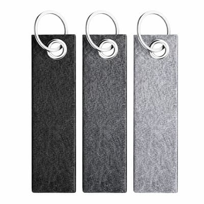 FSW-Products Vilten Sleutelhangers – Set van 3 – Grijstinten – 13 cm